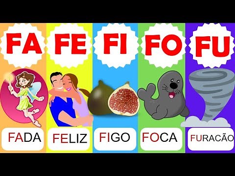 SÍLABA FA FE FI FO FU | ALFABETIZAÇÃO INFANTIL | FAMÍLIA SILÁBICA DO F | PALAVRAS COM A LETRA F