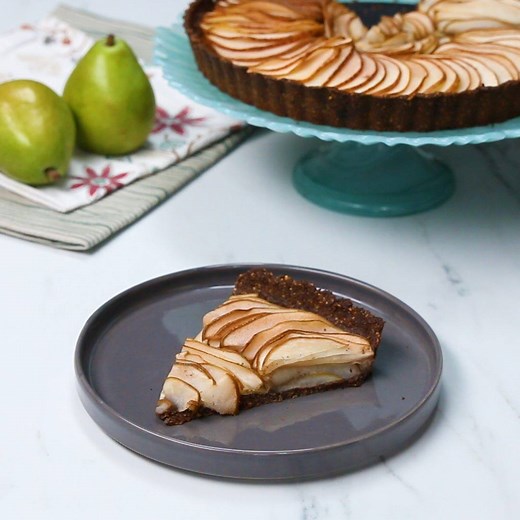 99K views · 551 reactions | Impress everyone at the table with this 8-ingredient pear and brie tart. Recipe: https://tasty.co/recipe/hazelnut-crusted-pear-brie-tart | Tasty | Facebook