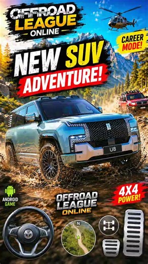 Best SUV Gameplay in Offroad League Online 🚙💨 #shorts