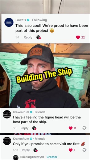 I started as BuildingTheShip, but this project has turned into something much bigger with much more to come. From here on out, we are BuildingTheMyth. The pirate ship cabin is almost done, and it’s served as the perfect training ground for what’s next: whimsical architecture and medieval fantasy builds. Let’s build the impossible. #BuildingTheMyth #DIYProjects #fantasybuild #pirateship #whimsical