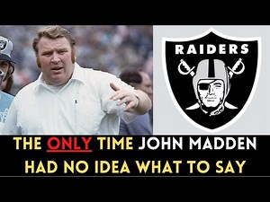 The MOST SPEECHLESS MOMENT of John Madden's CAREER | Oilers @ Raiders (1971)