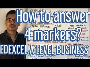 How to answer 4 markers? - A Level Business