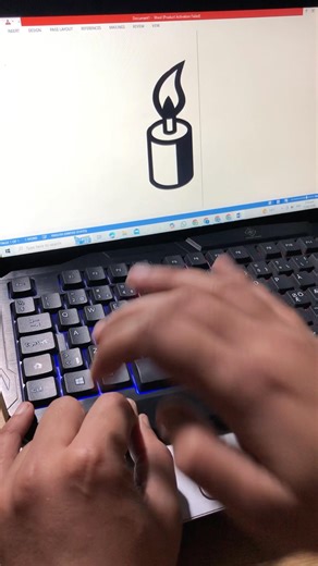 Insert Candle 🕯️ Symbol in MS Word | Computer Shorts | ODI Tech 2#computer #shorts