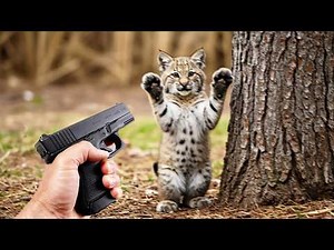 The Hunter Aimed His Gun at the Bobcat Cub, But What Happened Next Was Beyond Belief