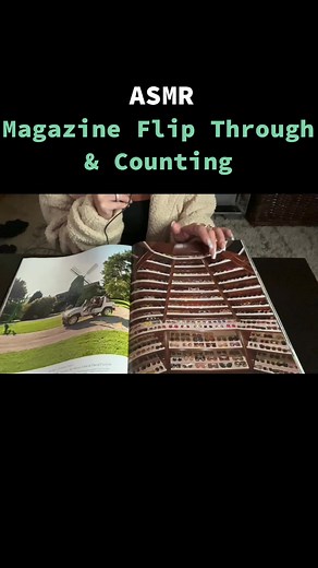 ASMR Magazine Flip Through & Counting #ASMR #COUNTING #RELAXING
