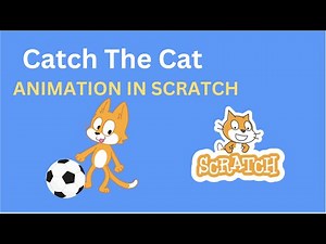 Making "Catch The Cat" Game And Bonus Ball Animation: | Simple Scratch Tutorials ⚽️ ⚾️ 🏀 🏈 🐱 🐈