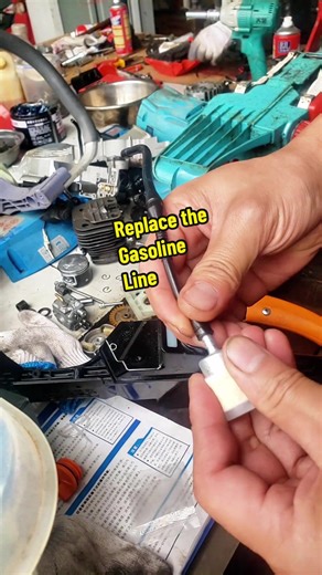 How to Replace a Gasoline Line on Your Chainsaw