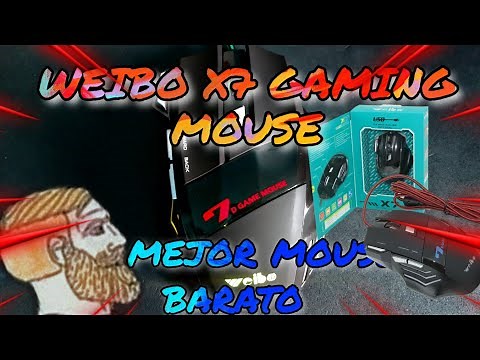 UNBOXING Y REVIEW DEL 🤑 WEIBO X7 GAMER MOUSE 🤑 - en español