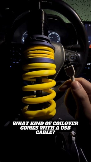 Car enthusiasts will instantly get this. A coilover-inspired lamp with real spring compression. Press to compress. Release to rebound. Ambient light — with mechanical interaction. | Redline