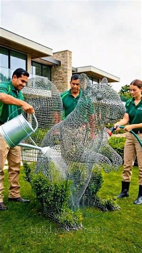 🌿 The Squirrel's Transformation into a Luxury Topiary Masterpiece