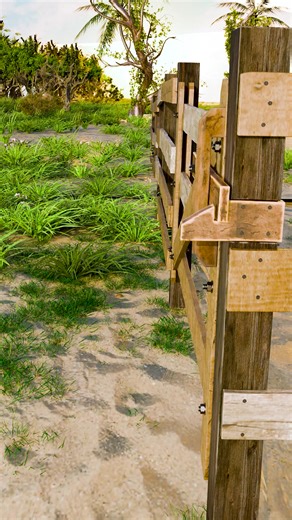 Automatic simple wooden gate lock #locks #woodworking | Idealock