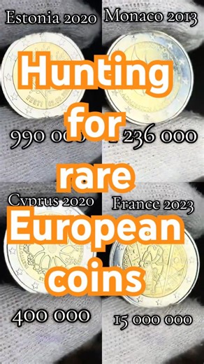 Europas 🇪🇺 coin, Hunting for rare European coins #rare #coin #money #euro #cool
