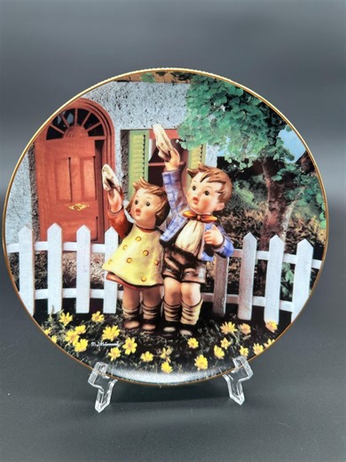 Vintage M.J. Hummel 8 Inch Plates Come Back Soon Little Companions - Etsy