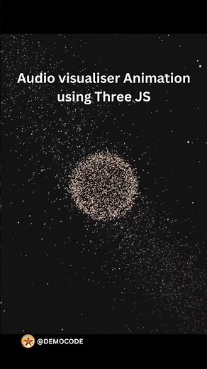 Audio visualiser Animation using Three JS || Audio visualiser Animation || #animation #css #threejs