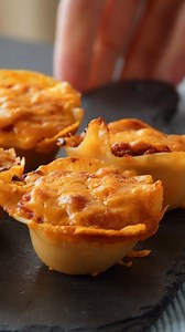 3.3M views · 6.5K reactions | When it's so good you don't even notice it spills... 襤 #scrumdiddlyumptious #stuffedshells #snack #pasta #foodie Stuffed Shell Bites: - 12 jumbo shells, cooked - 9 oz ground beef, cooked - 2 tbsp cooking oil - salt & pepper to taste - ¾ cup ricotta cheese - ¾ cup tomato sauce - 1½ cups shredded cheddar Bake at 400°F for 20 minutes. | Scrumdiddlyumptious | Facebook