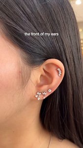 2.8K views · 248 reactions | You love the front view? Wait 'til you see the back view.  Let's not only consider the pretty designs of our earrings, comfort is also a must. It's advisable to wear flatbacks for our piercings especially when it's fresh.  #stopandstyle #flatbackearrings #earpiercing #needlepiercing #titaniumearrings | Stop and Style | Facebook