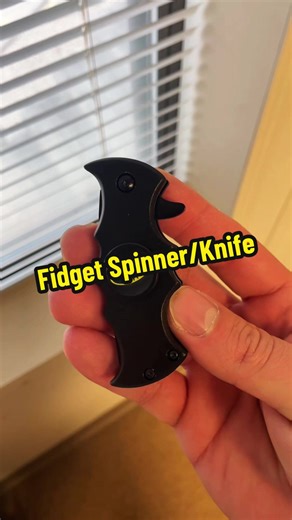 Knife/Fidget Spinner! #fidgetspinner #knife #pocketknife #batman #edc | fidget spinner