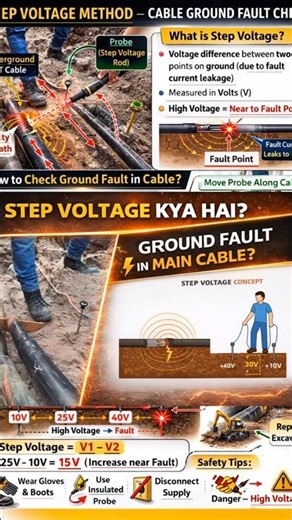 HV Cable Fault Detection | Step Voltage Method Explained