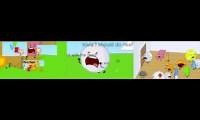 Mix of 3 videos from youtube : BFDI All screams =))