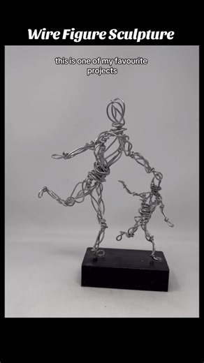 That Art Teacher on Instagram: "Wire Figure Sculptures This is one of my favorite sculpture lessons of all time! We learn about human proportion, and then use the human body to explore expression through movement. I prefer (as do my students!) 14 gauge aluminum wire and we staple them to painted wooden bases. Free full length tutorials, a lesson guide, and student examples are on my website. #thatartteacher #arteducation #inmyartclass #artteacherlife #highschoolartteacher #wire #wiresculpture #3