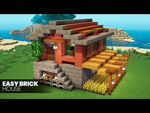 ⛏️ Minecraft Build Tutorial 🧱 Easy Survival Brick House