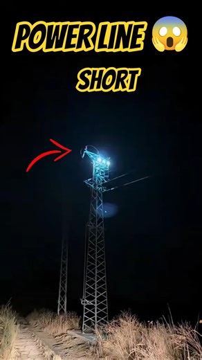 Arc flash over heat tower💥 #shorts #shortsfeed