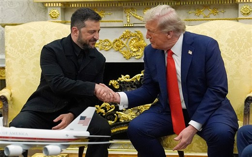 Trump welcomes Zelensky, European leaders to White House with optimism on peace deal