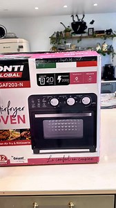 🔥 Air Fryer Four CONTI GLOBAL 20L 🔥 فرن كهربائي ومقلاة هوائية في جهاز واحد — طبخ صحي بدون زيت 🍟 مثالي لـ: البطاطا، الدجاج، اللحم، السمك، المعجنات و الحلويات 👌 سعة كبيرة للعائلة، حرارة حتى 230°، شواء كامل بالدوران 🔄 💥 برومو خاص: 12500 دج فقط توصيل لكل الولايات — الدفع عند الاستلام | Dar El Bahdja