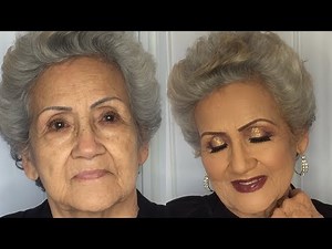 Doing my 78 year old Grandma Makeup - Elderly Makeup -