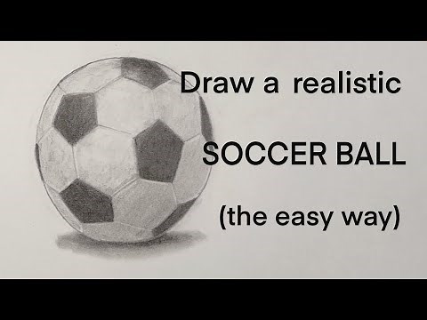Draw a Realistic Soccer Ball (Beginner Step-by-Step Tutorial)