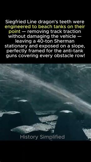 The PHYSICS Behind Tank Traps: Why A Triangle Stops A 40-Ton Machine || WW2 #shorts #ww2