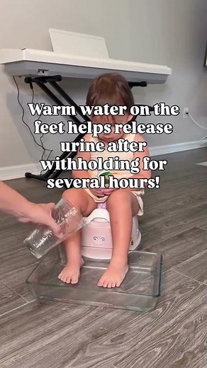 ✨ If your child has been holding their pee for hours… try this magic trick