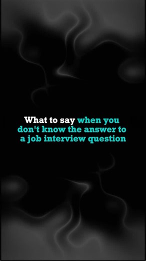Speakology on Instagram: "Never say "I don’t know" in a job interview again. What you say instead can actually impress them more. Share this with a friend, and follow Speakology Master #communicationskills #careertips #jobinterview"