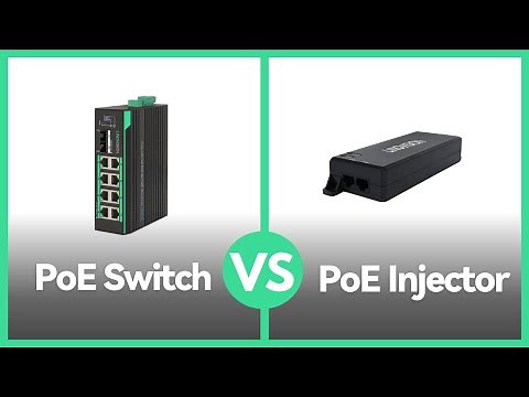 What is difference between PoE (Power over Ethernet) Switch and PoE Injector?
