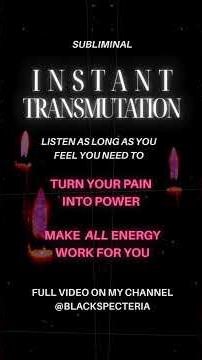 instantly shift negative energy into positive energy 💫 #subliminal #transmutation