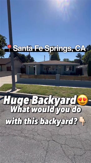 25K views · 434 reactions | What would you do with this huge backyard ? . . . ️FIRST TIME HOME BUYER CONSULTATIONS AVAILABLE ️ . . . $849,900 . . . Listing Courtesy of Ruth Martinez Wedgewood Homes Realty #WS25230546 #homesweethome #househunting #zillow #redfin #home #realtor #homedecor #california #hometour #house #santafesprings | Anthony Guadalupe Ontiveros | Facebook