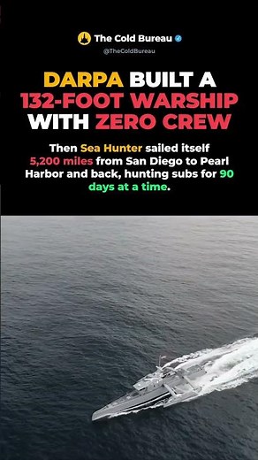 DARPA Built A 132-Foot Warship With Zero Crew And Sailed It Across The Pacific