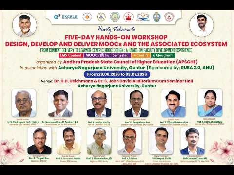 HANDS-ON WORKSHOP DESIGN, DEVELOP AND DELIVER MOOC’s THE ASSOCIATED ECOSYSTEM - Session - 2 2:45 PM