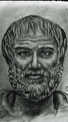 portrait of Aristotle using pencil | #phylosophy #aristotle #greekmythology #greekphilosophy