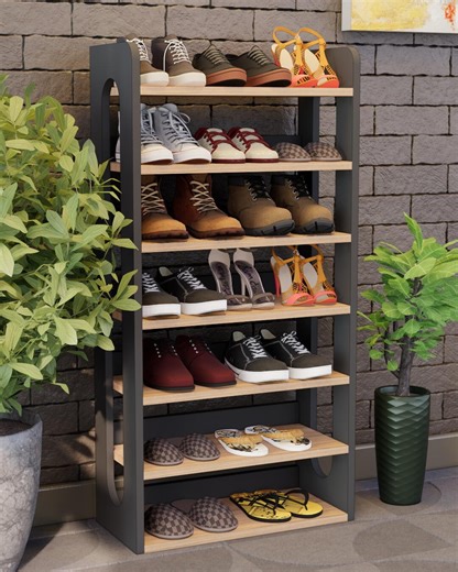 DIY Shoe Rack Plans: Entryway Organizer, Digital Download - Etsy Canada