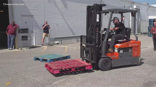 Food bank hosts annual 'forklift rodeo'