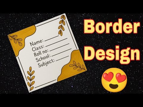 holiday homework design /front page design/A4 Sheet/Assignment Front Page Design for School Projects