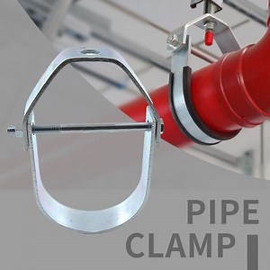 [Hot Item] Customize Rubber Sleeve Full Range Pipe Clamp Line Plastic Malleable Bracket Metal Pipe Hanger of Firefighting Fitting
