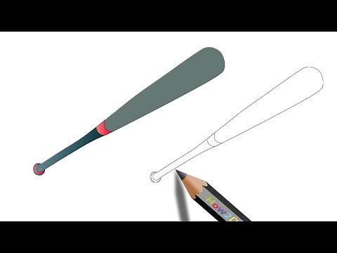 How to Draw a Baseball Bat - Step by Step Easy Drawing & Coloring