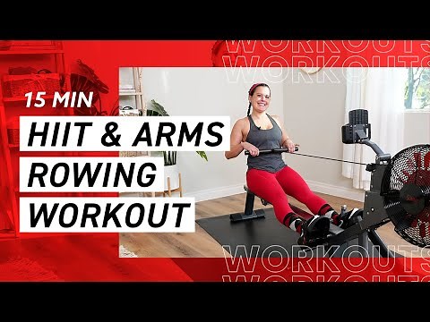 15 Minute HIIT & Arms Rowing Workout
