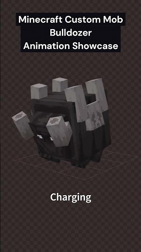 Minecraft Custom Mob Bulldozer Animation Showcase #minecraft #minecraftshorts #minecraftanimation