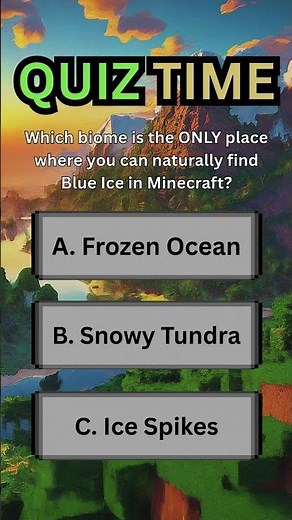 Minecraft Quiz #130: 🤯🌍 Most Players Have NEVER Seen This Biome Secret!