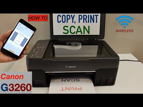 How To Scan, Print & Copy with Canon Pixma G3260 All-in-one Printer?