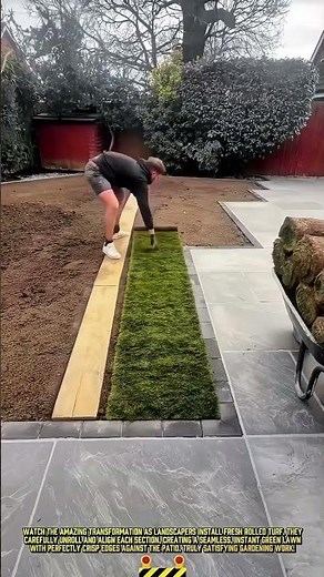 Turf Installation Process for an Instant Perfect Backyard Lawn #dailywork