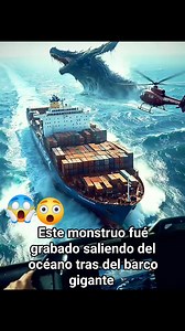 1.1M views · 8.3K reactions | Este monstruo fue grabado saliendo del océano trás del barco gigante # gigante  | Revelando Misterios. | Facebook